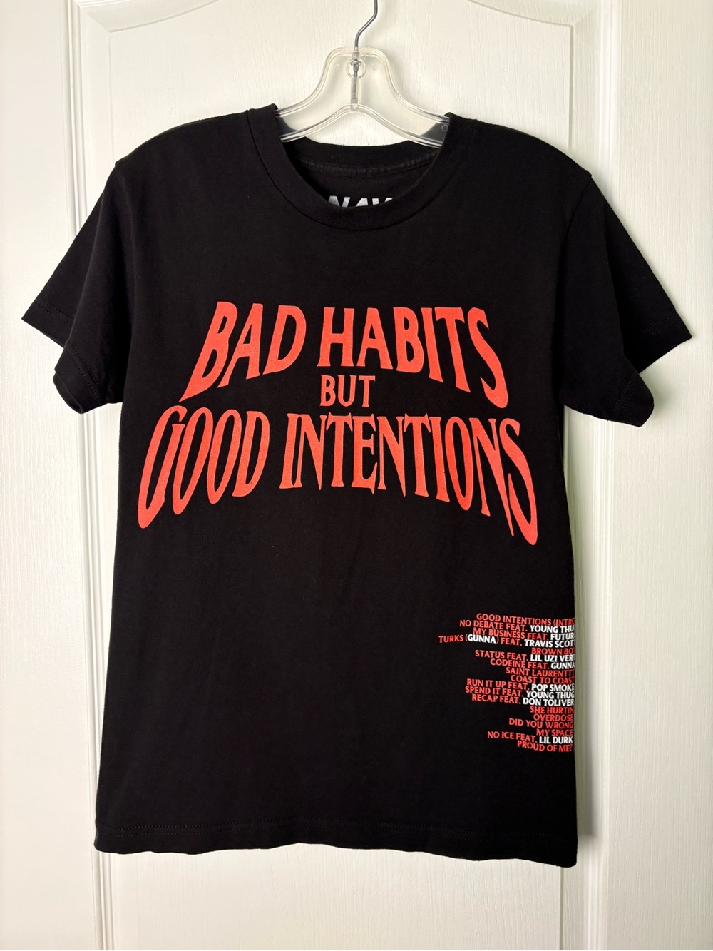 VLONE x NAV Bad Habits Good Intentions Collab Tee